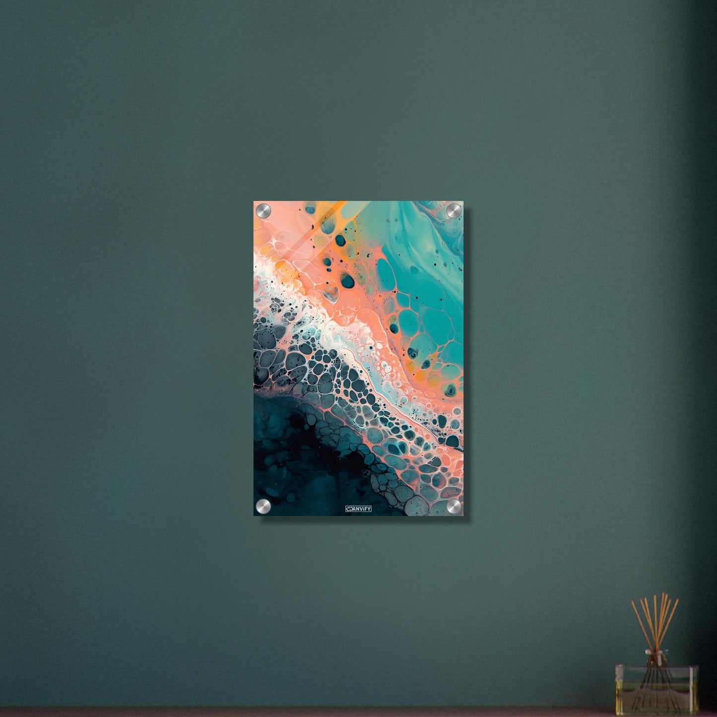 Fluid Art Orange