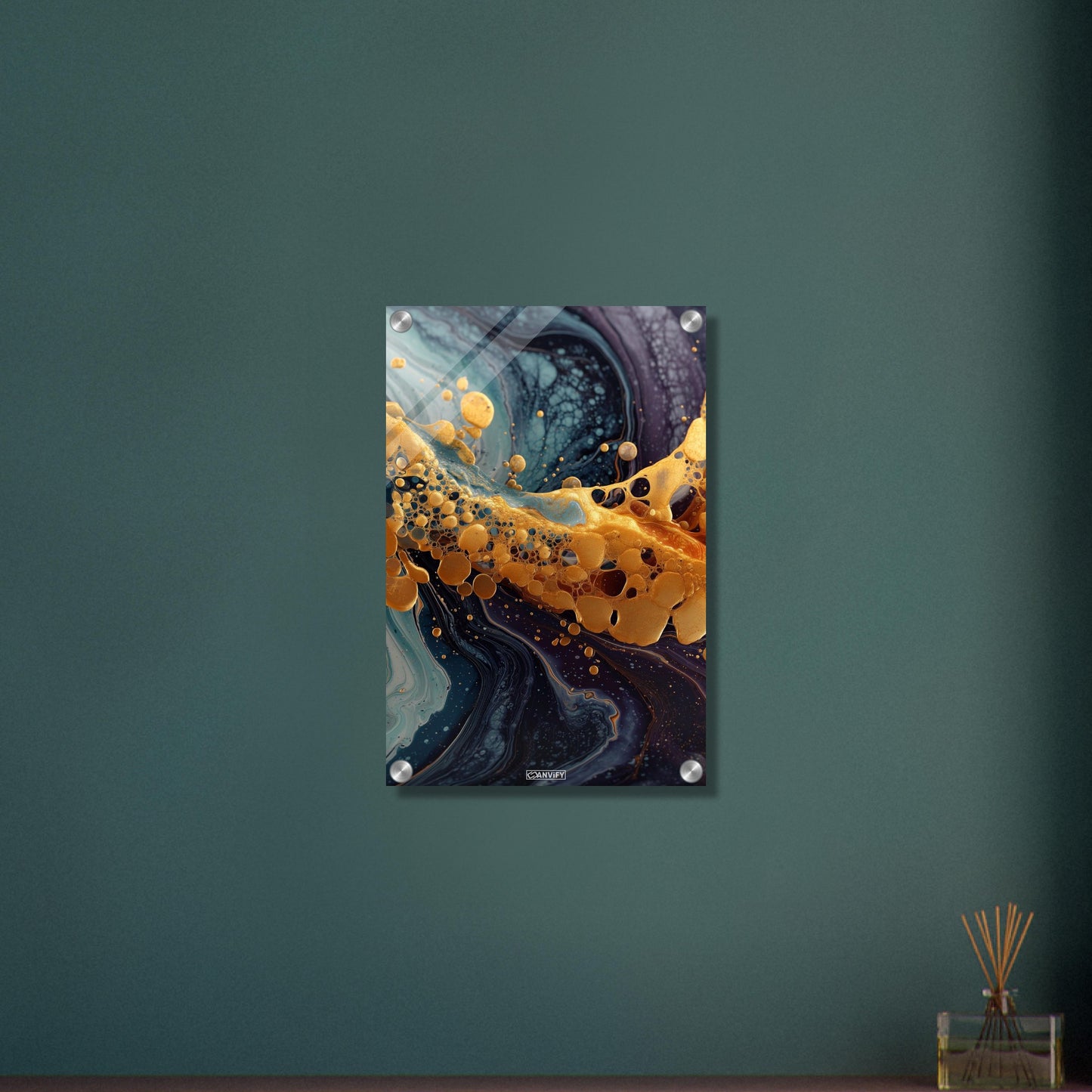 Fluid Art Yellow