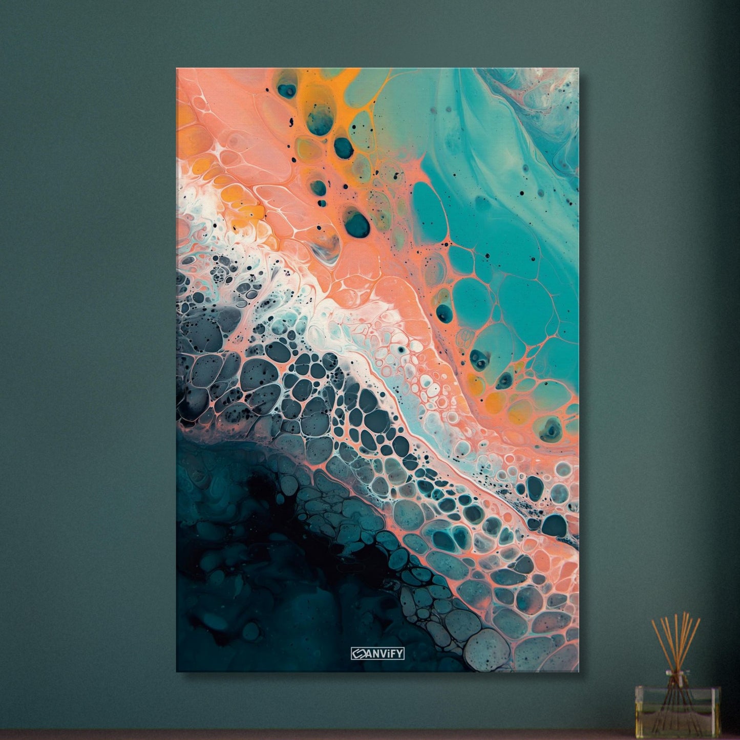 Fluid Art Orange