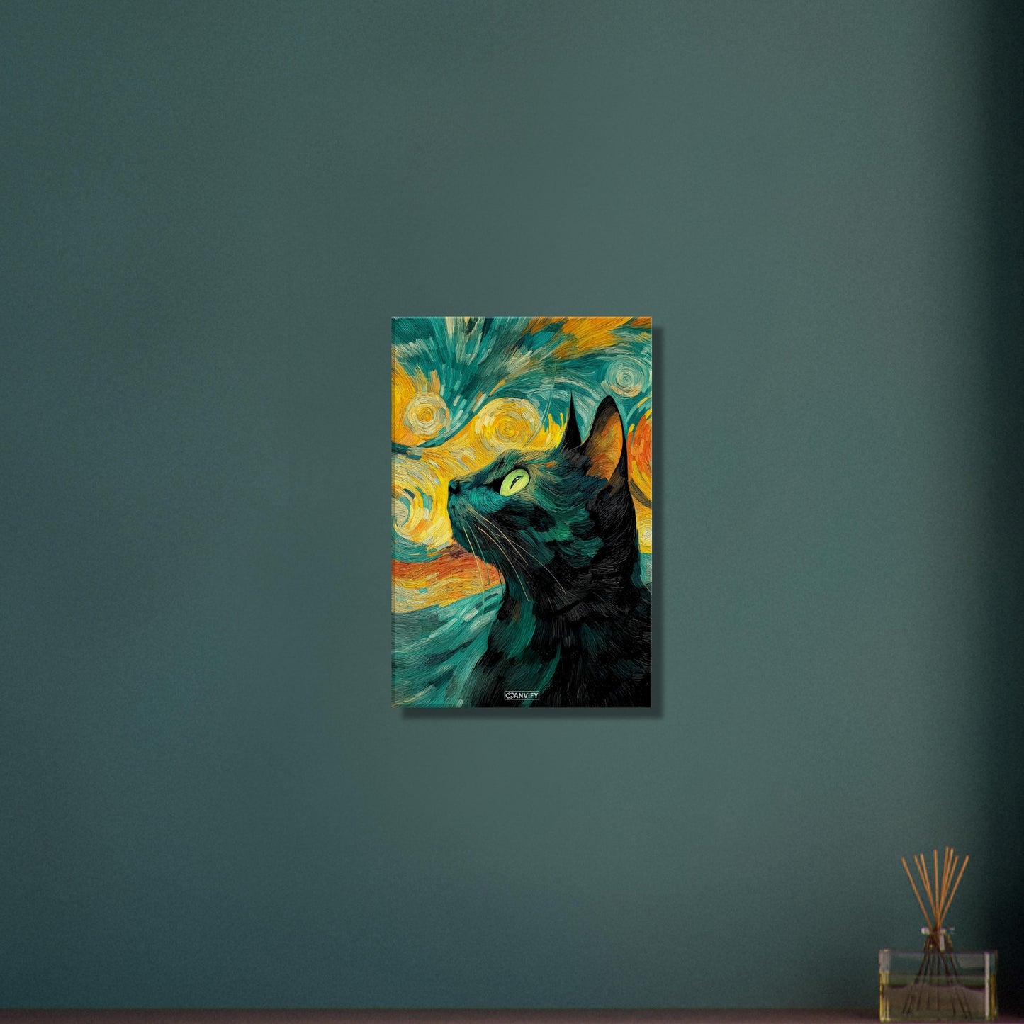 Black Cat Painting