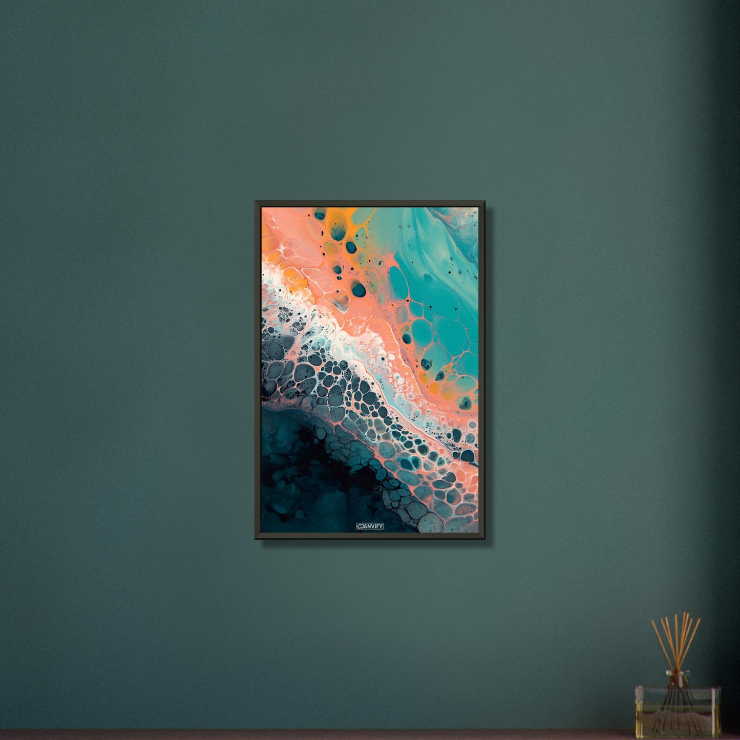 Fluid Art Orange