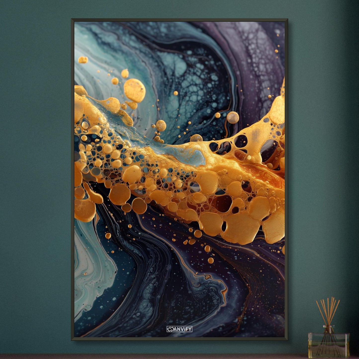 Fluid Art Yellow
