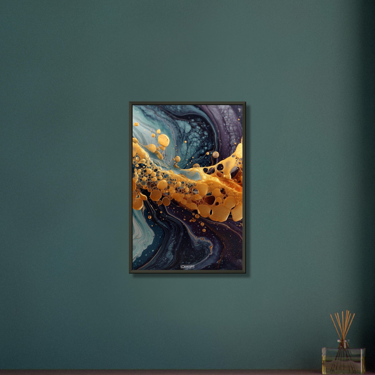 Fluid Art Yellow