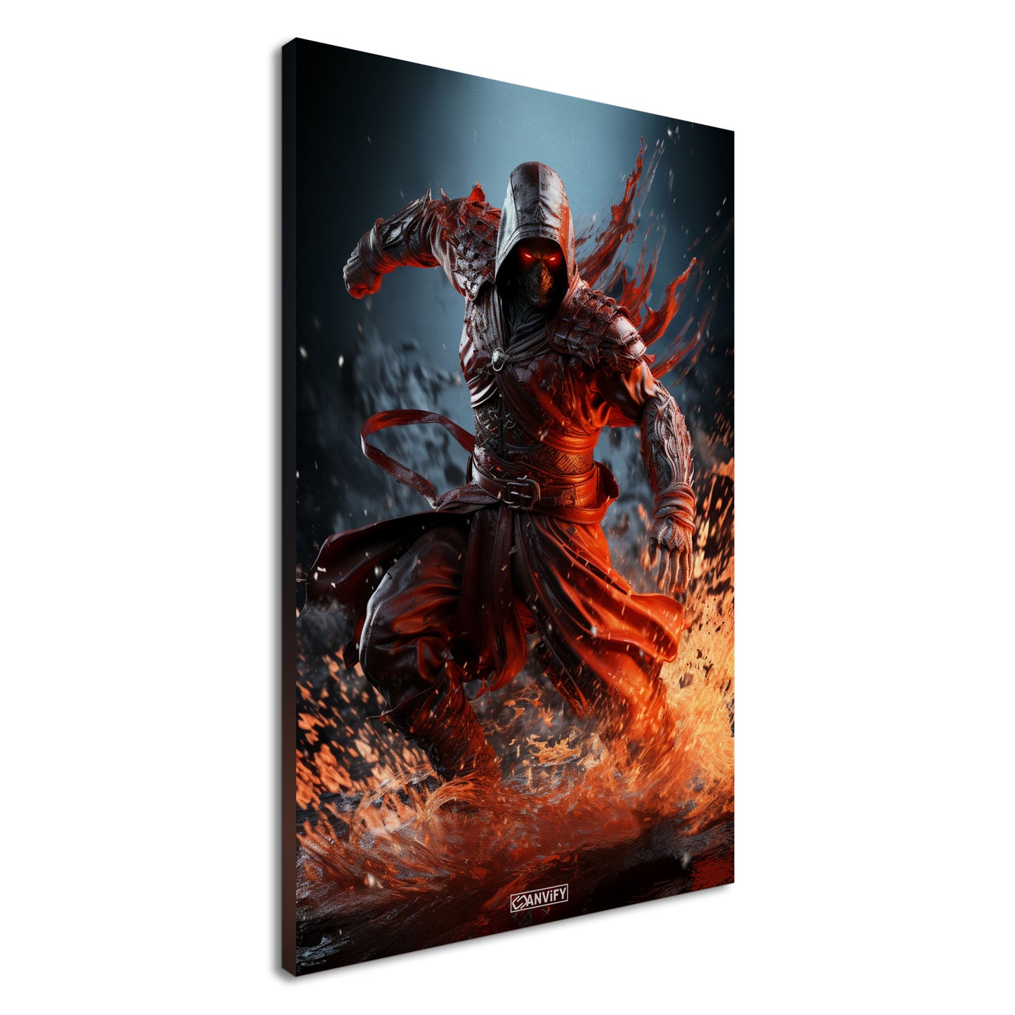 Wasser-Assassine aus Assassin's Creed auf einer Leinwand