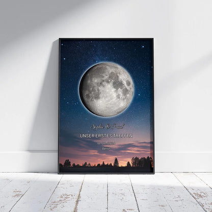 Wandbild 'Eigenes Mondbild'