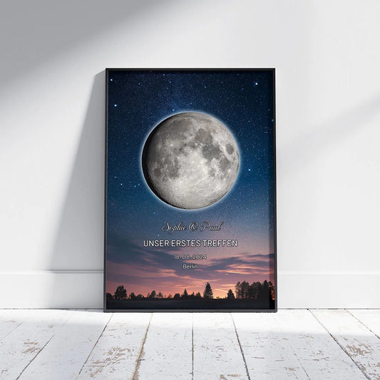 Wandbild 'Eigenes Mondbild'