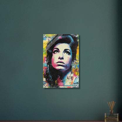 Amy Winehouse im Pop Art Stil auf einem Acrylbild