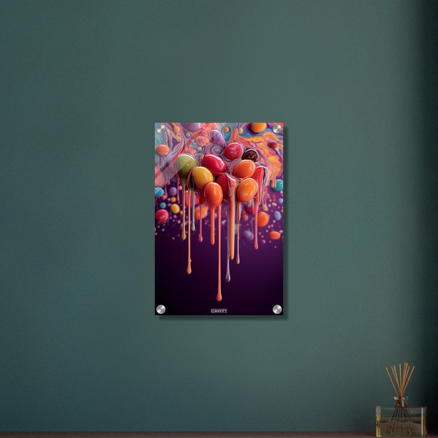 Fluid Art Flowing Bubbles
