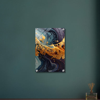 Fluid Art Yellow