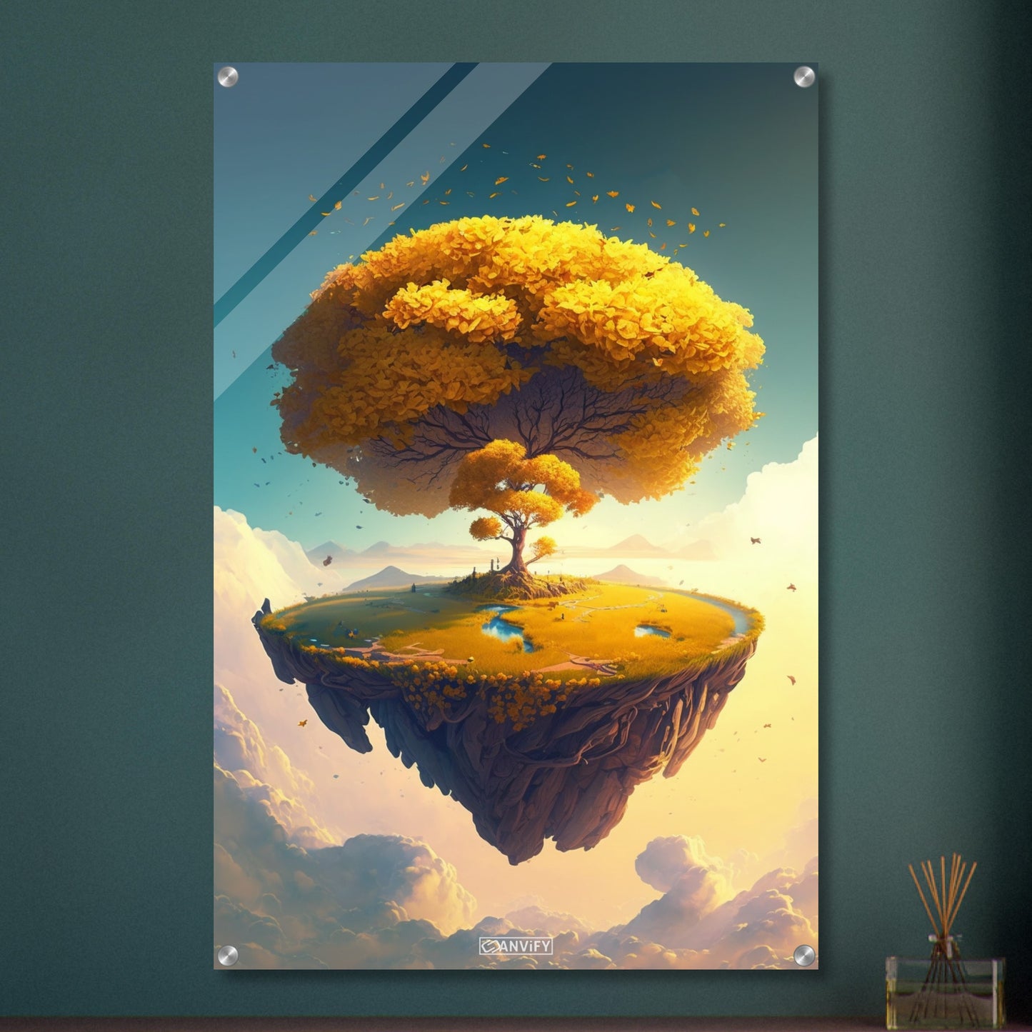 Sunlit Ginkgo Oasis