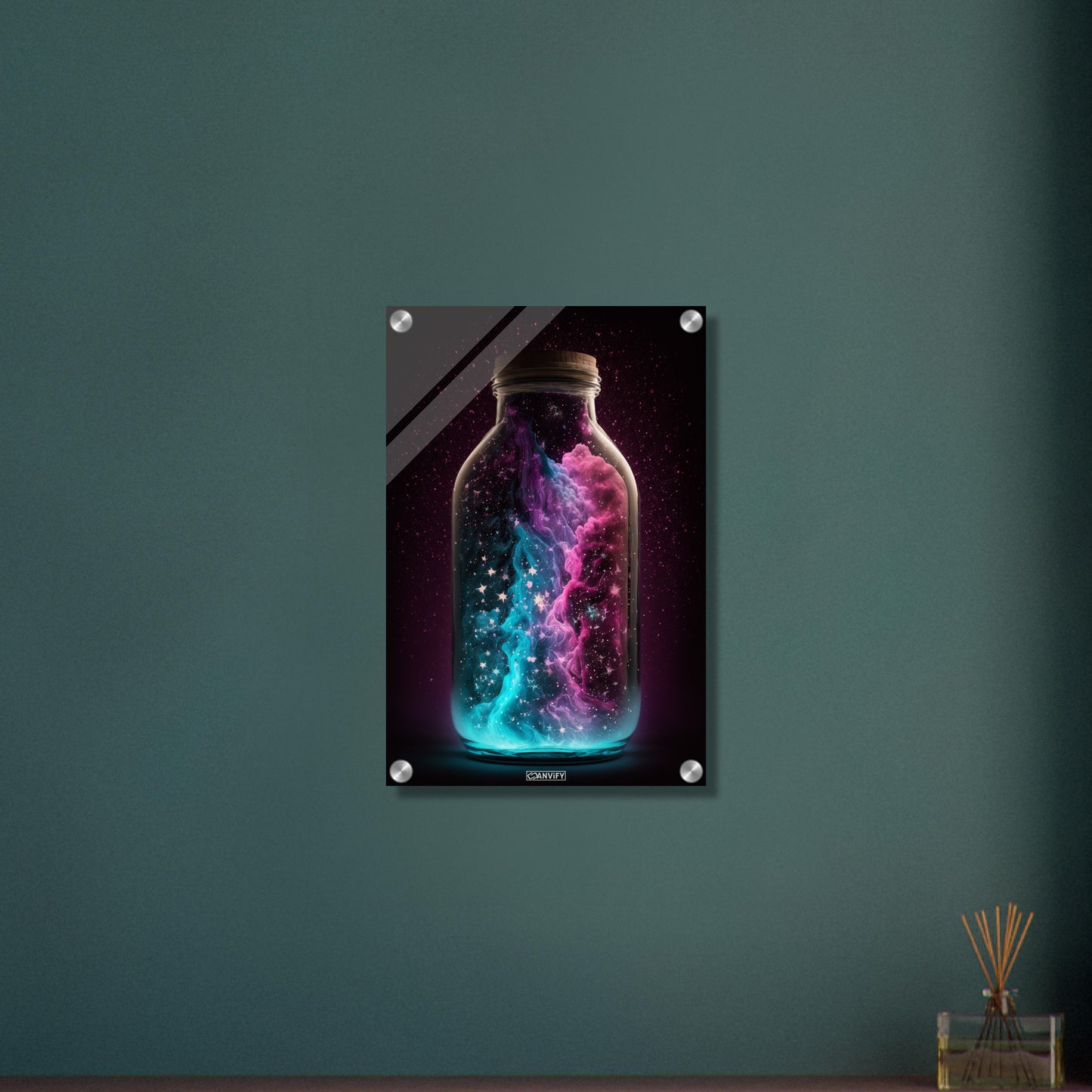 Nebula Cloud in Glas Bottle