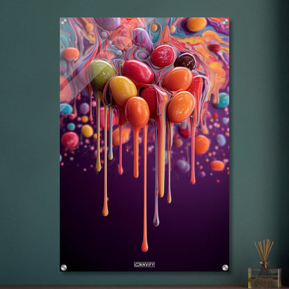 Fluid Art Flowing Bubbles