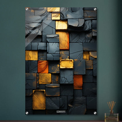 Gold Brick Wall