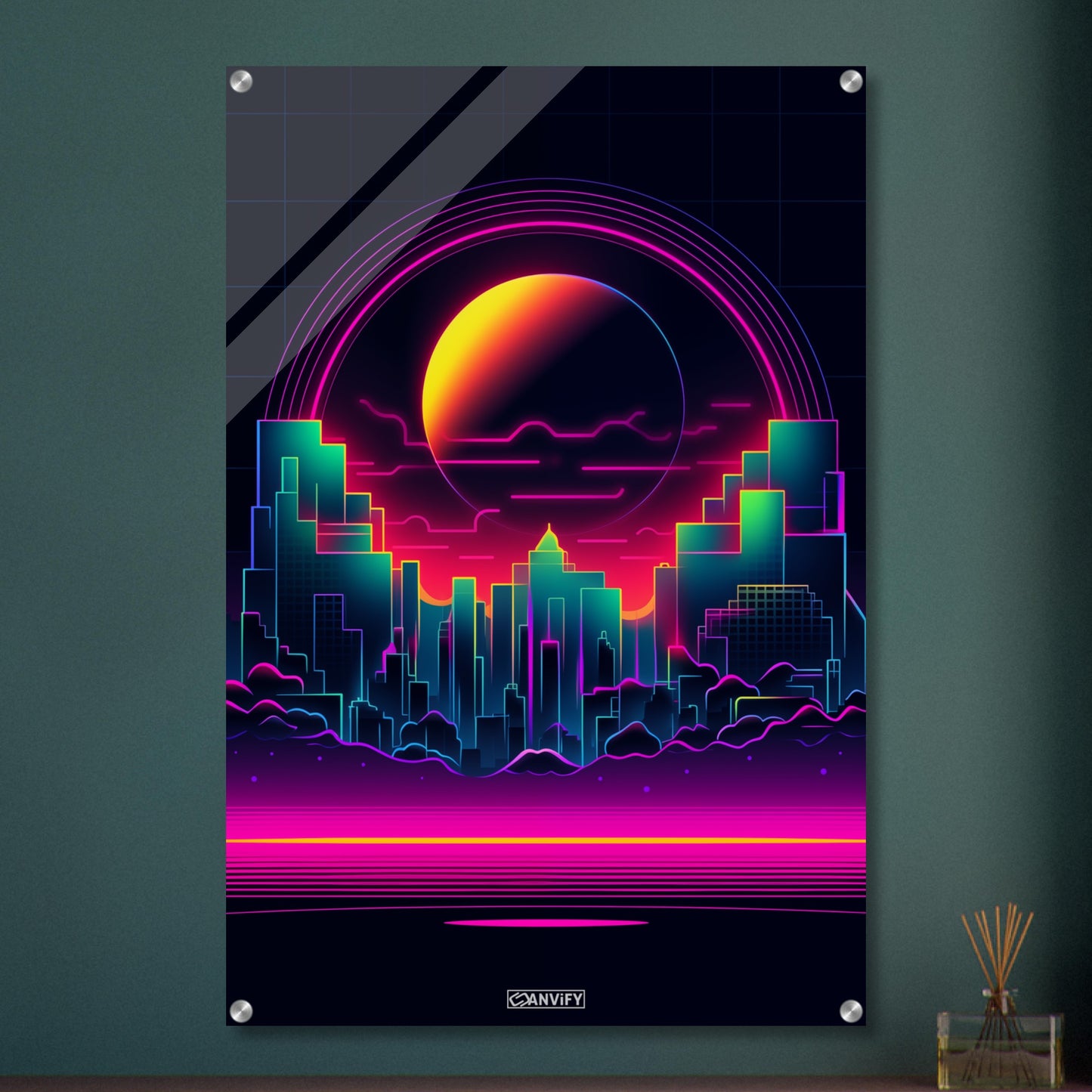 Cityscape Moonbeam Mirage