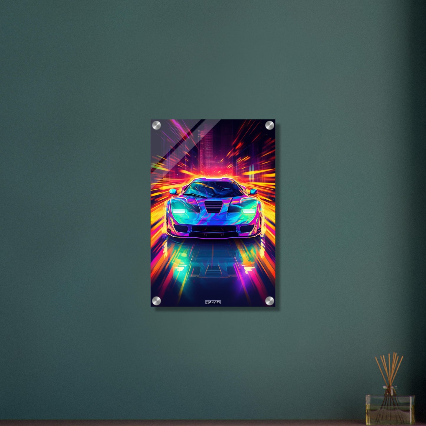 Neon Hypercar Pulsar
