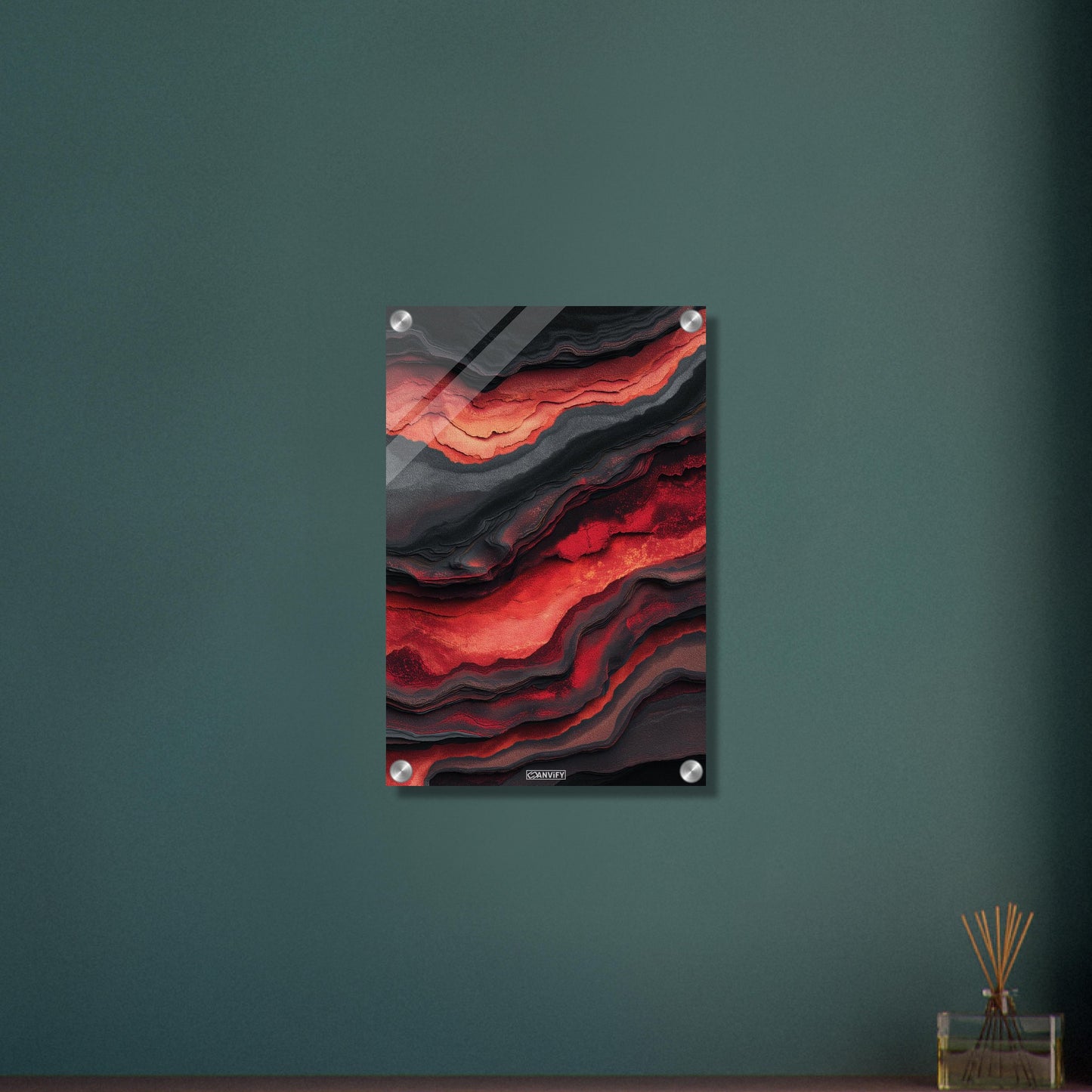 Fluid Art Volcano