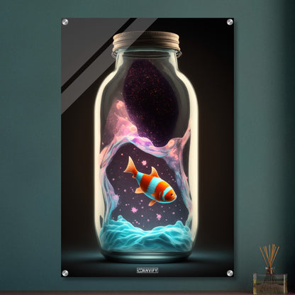 Clownfish in Glas Bottle