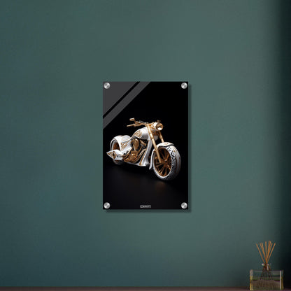 White and Gold Chopper