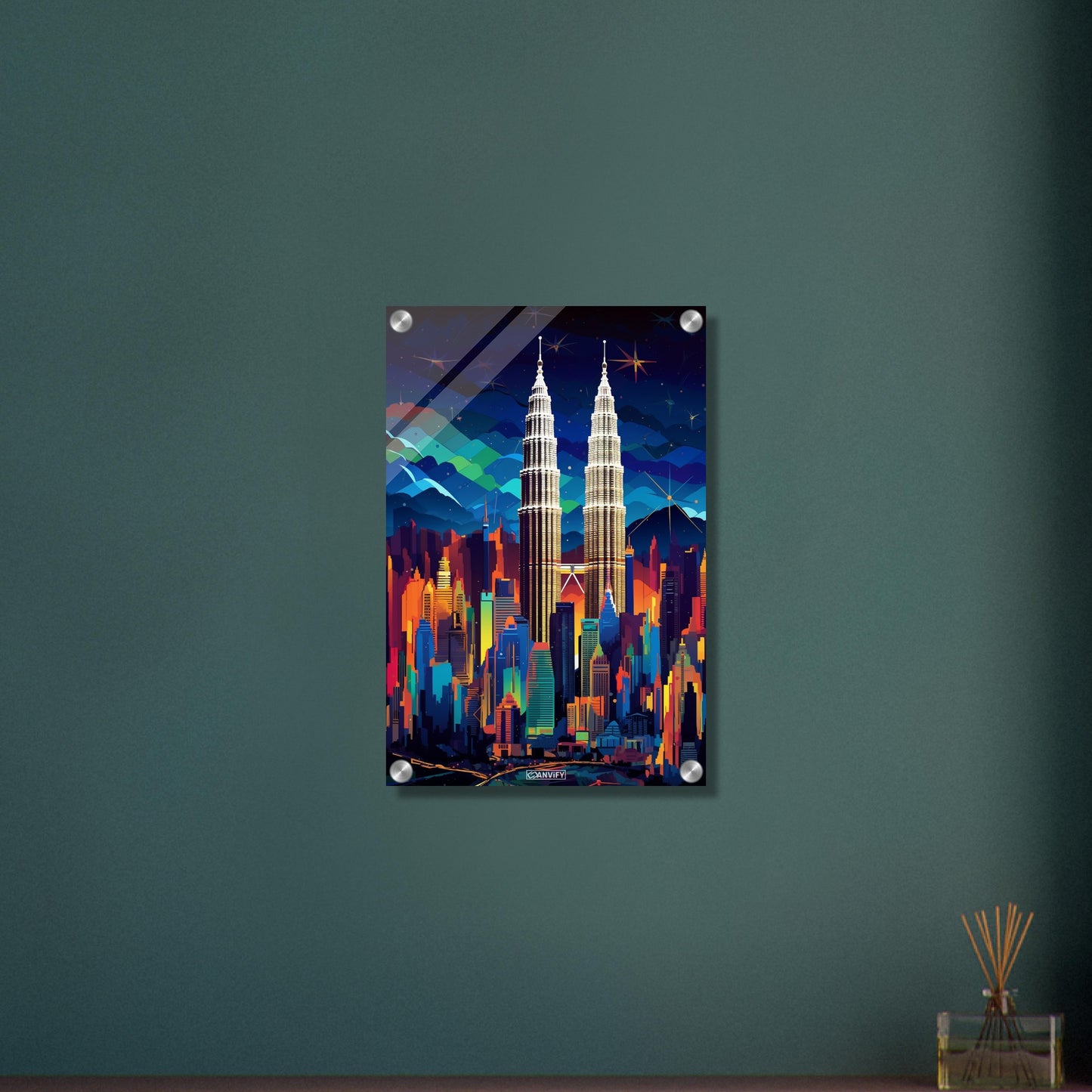 Splashed Kuala Lumpur Skyline