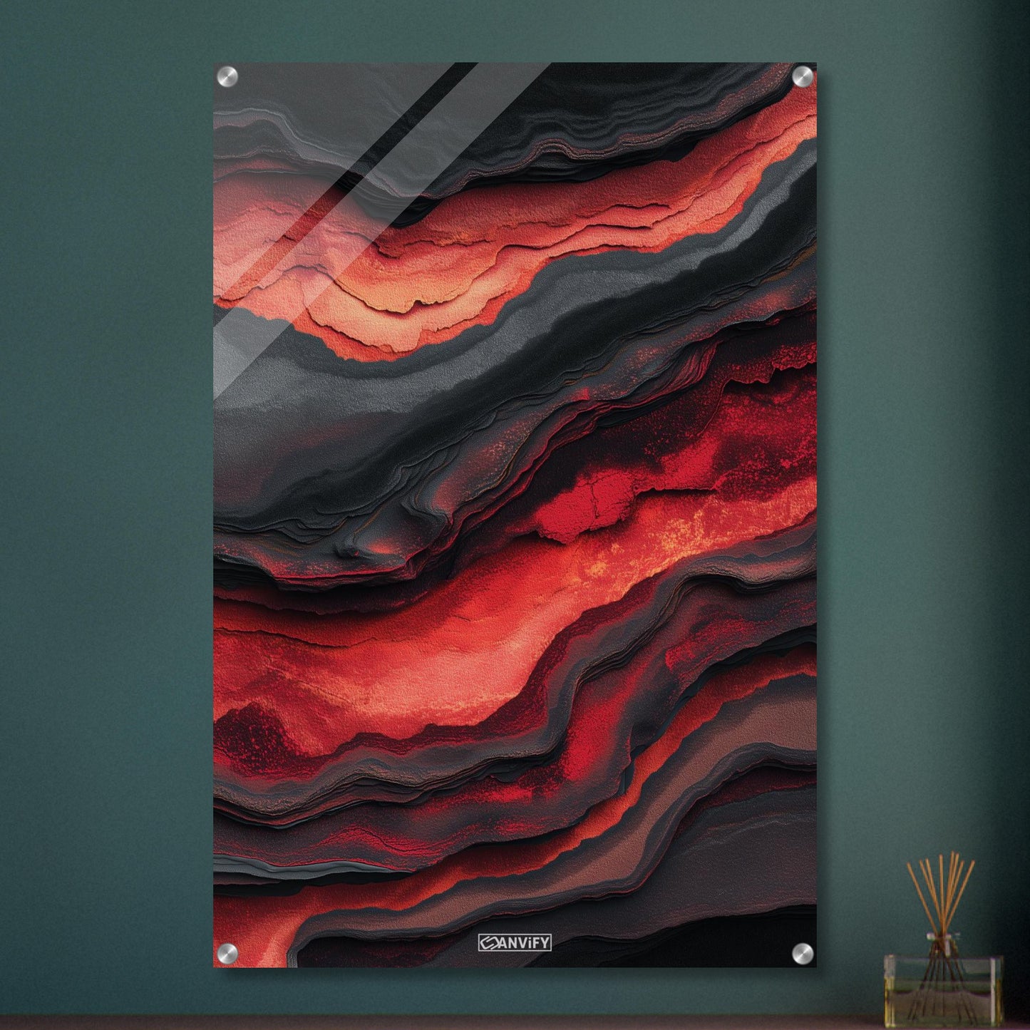 Fluid Art Volcano