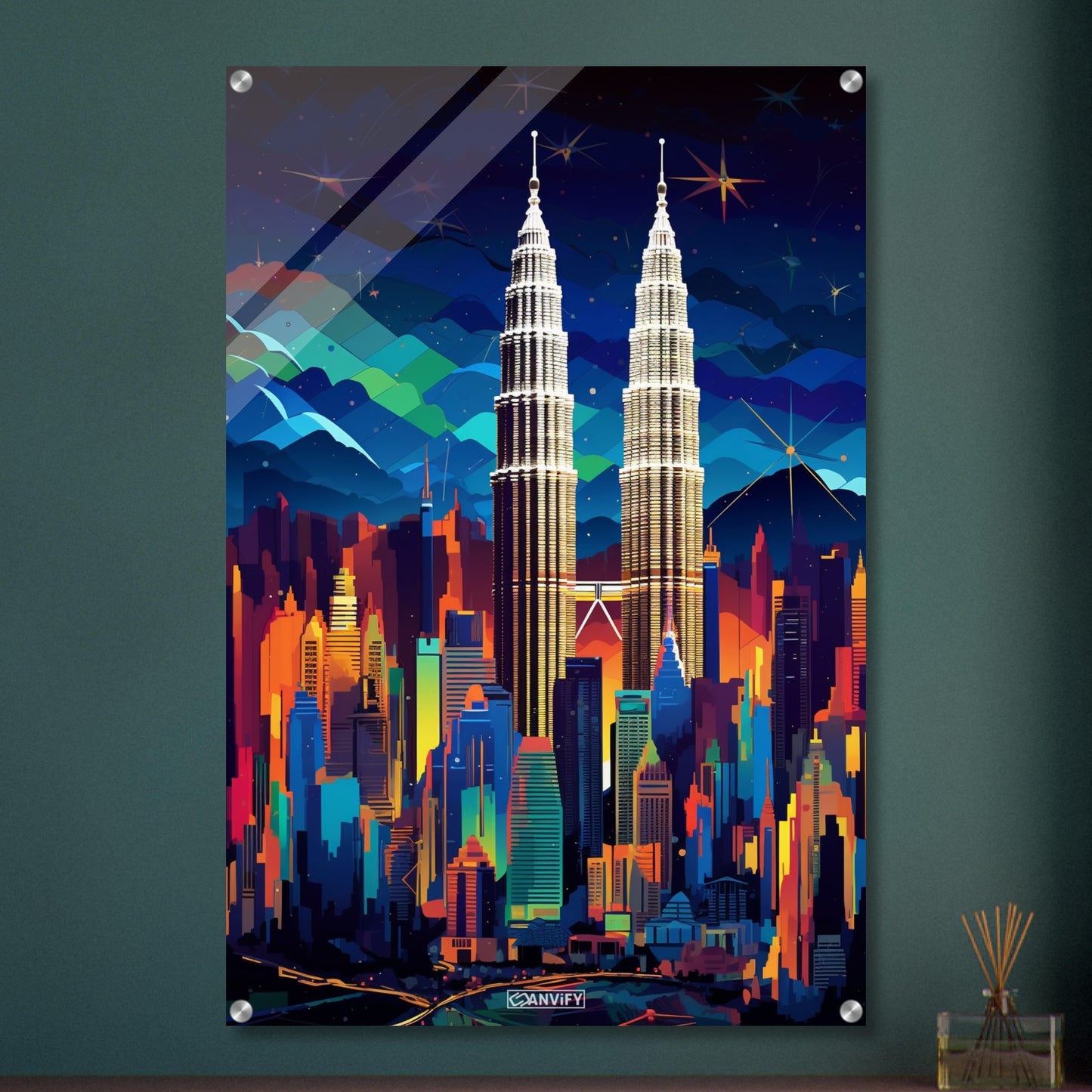 Splashed Kuala Lumpur Skyline