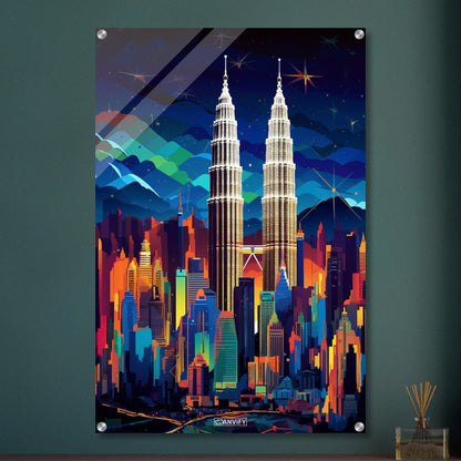 Splashed Kuala Lumpur Skyline