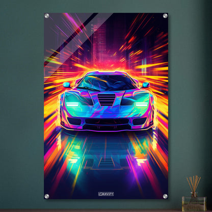 Neon Hypercar Pulsar