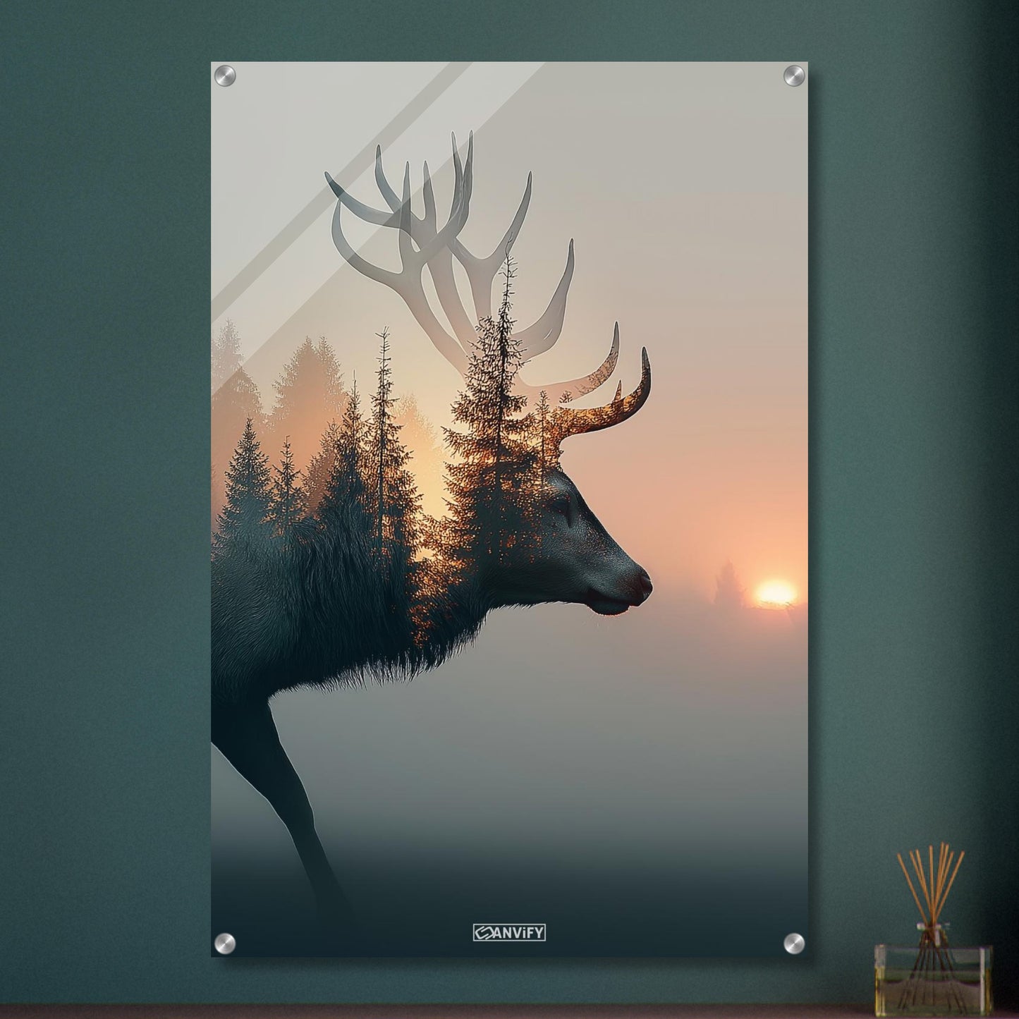 Antler Among the Trees