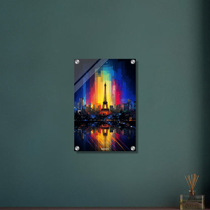 Splashed Paris Skyline
