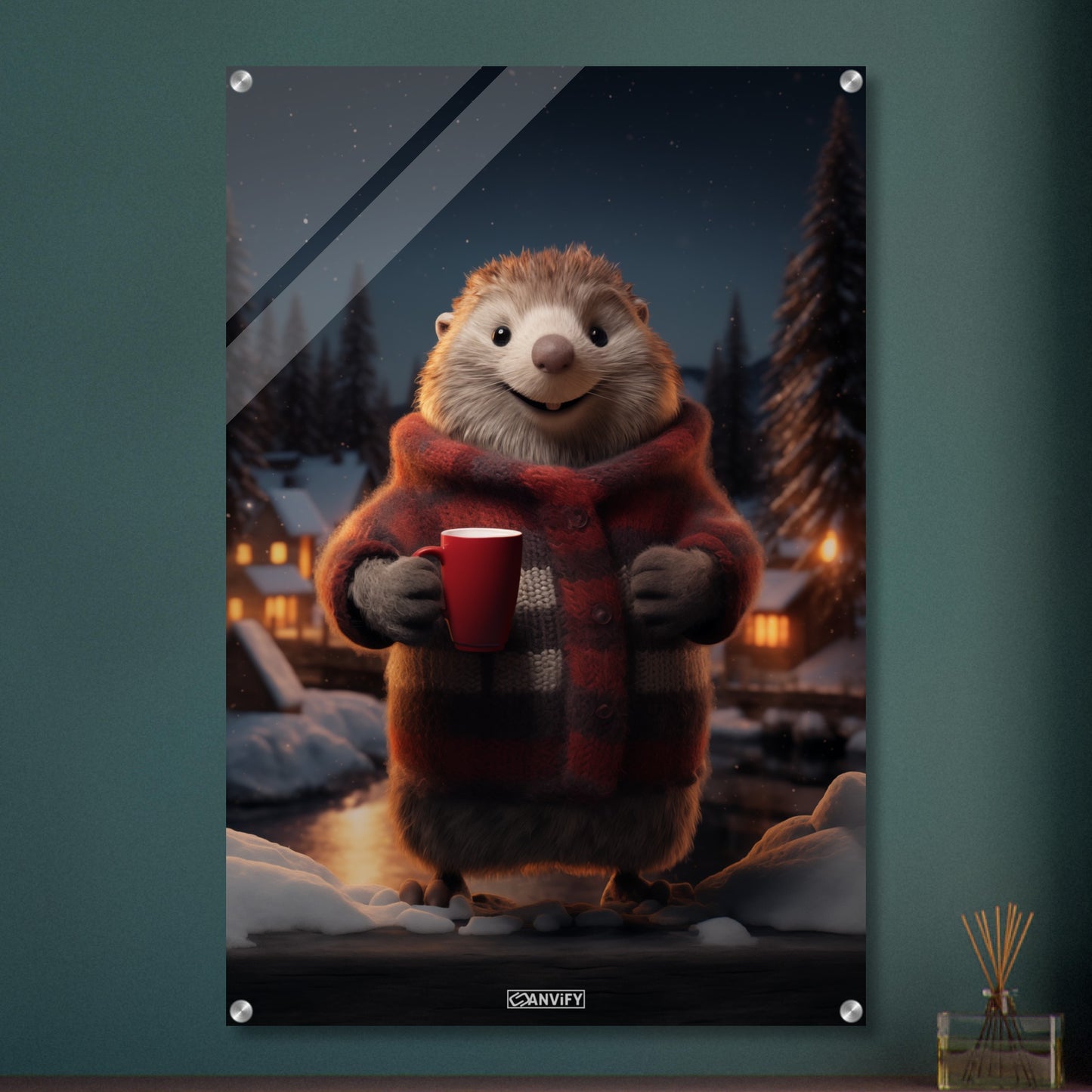 Cute Beaver Zigzag