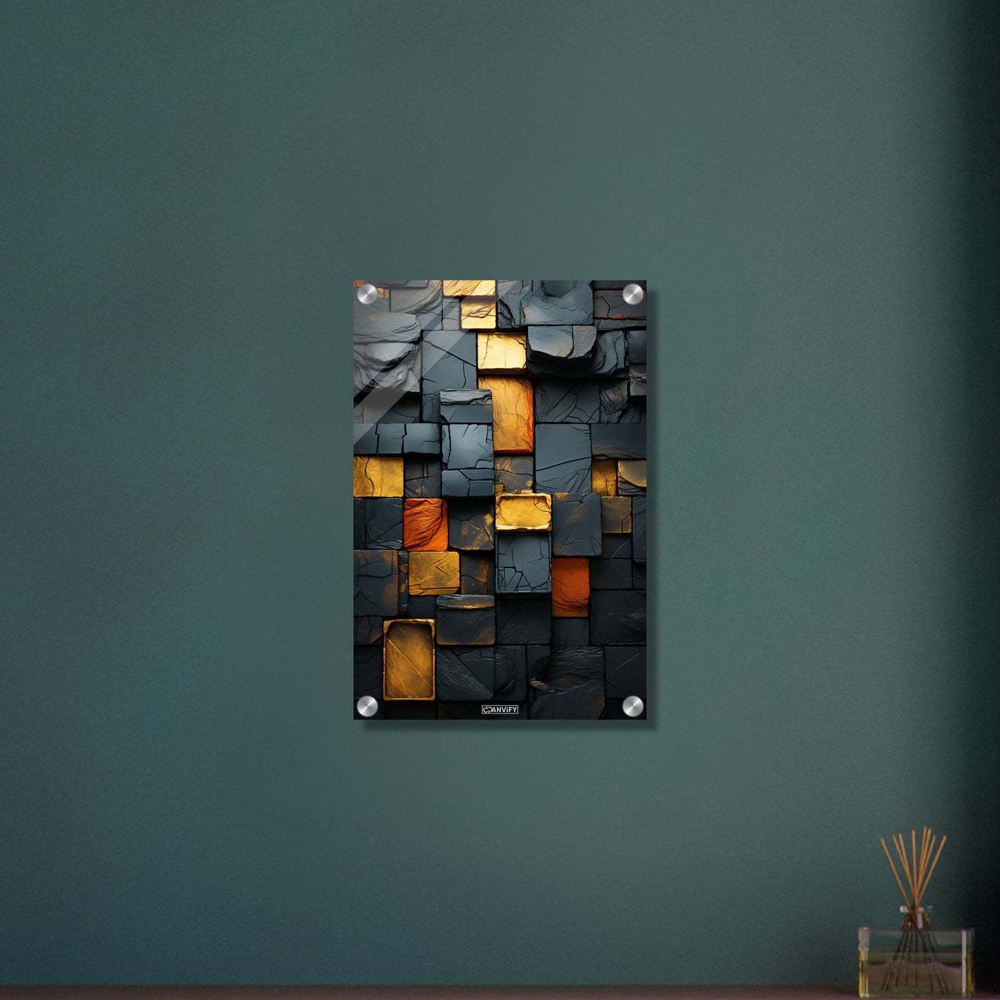 Gold Brick Wall