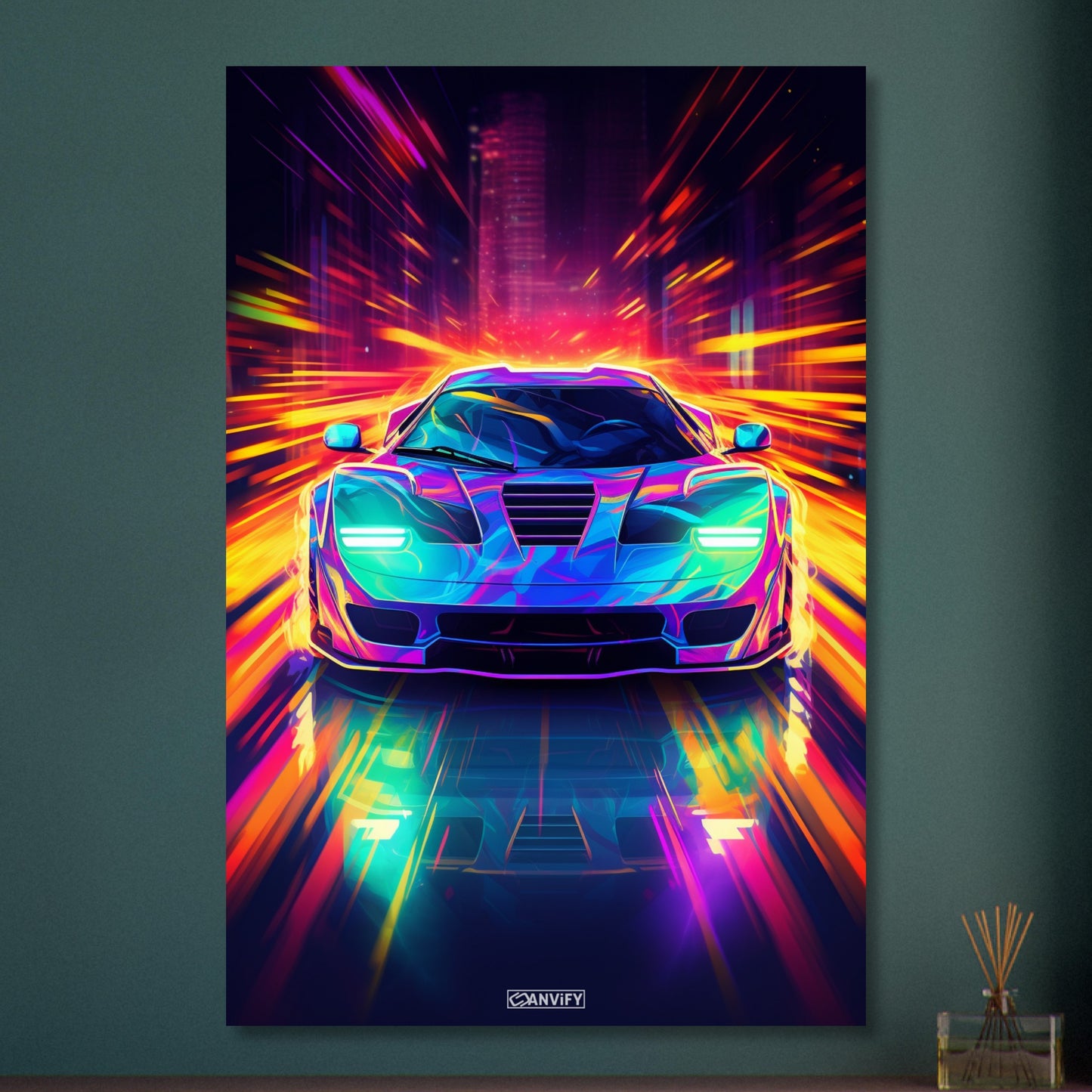 Neon Hypercar Pulsar
