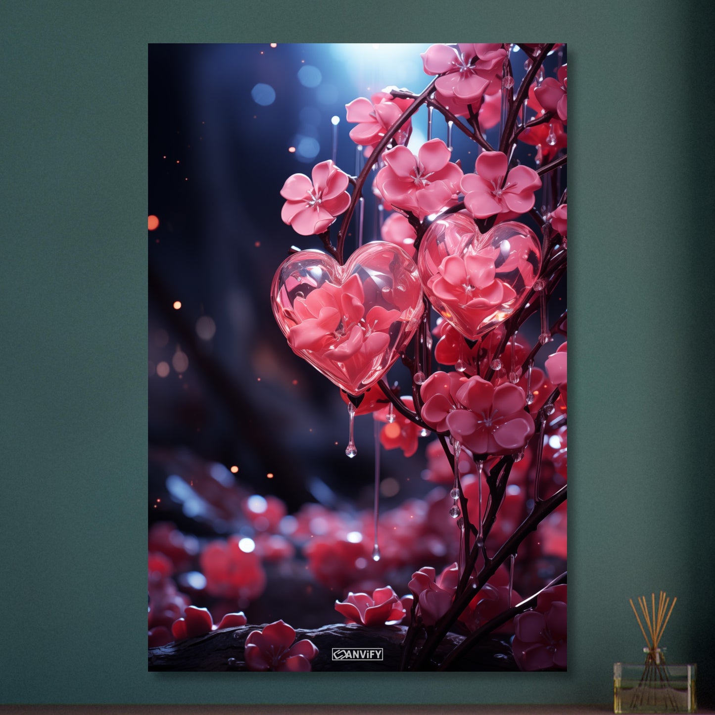 Crystallized Rose Heart Bush