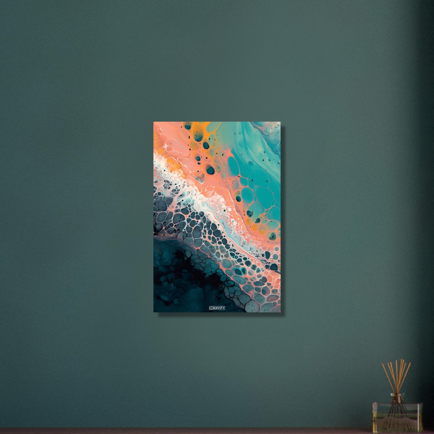 Fluid Art Orange