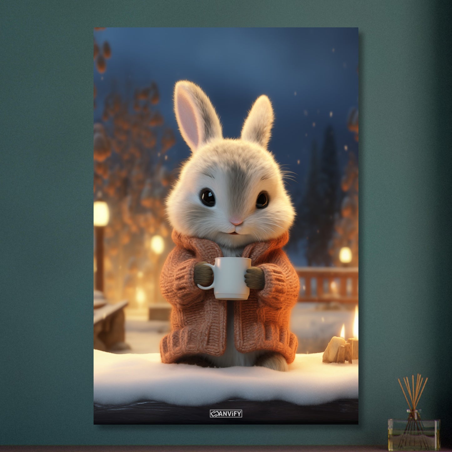 Cozy Rabbit Bommel