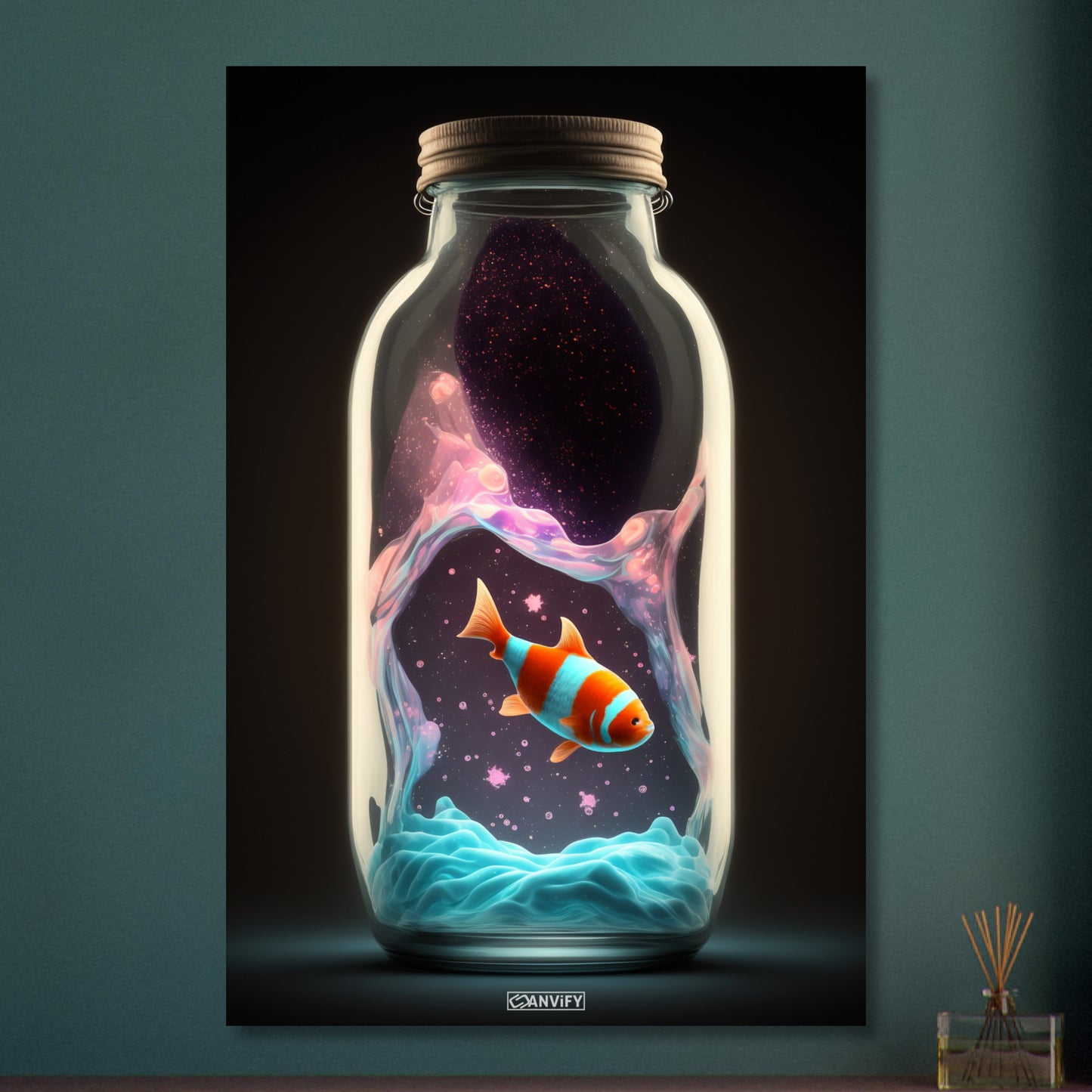 Clownfish in Glas Bottle
