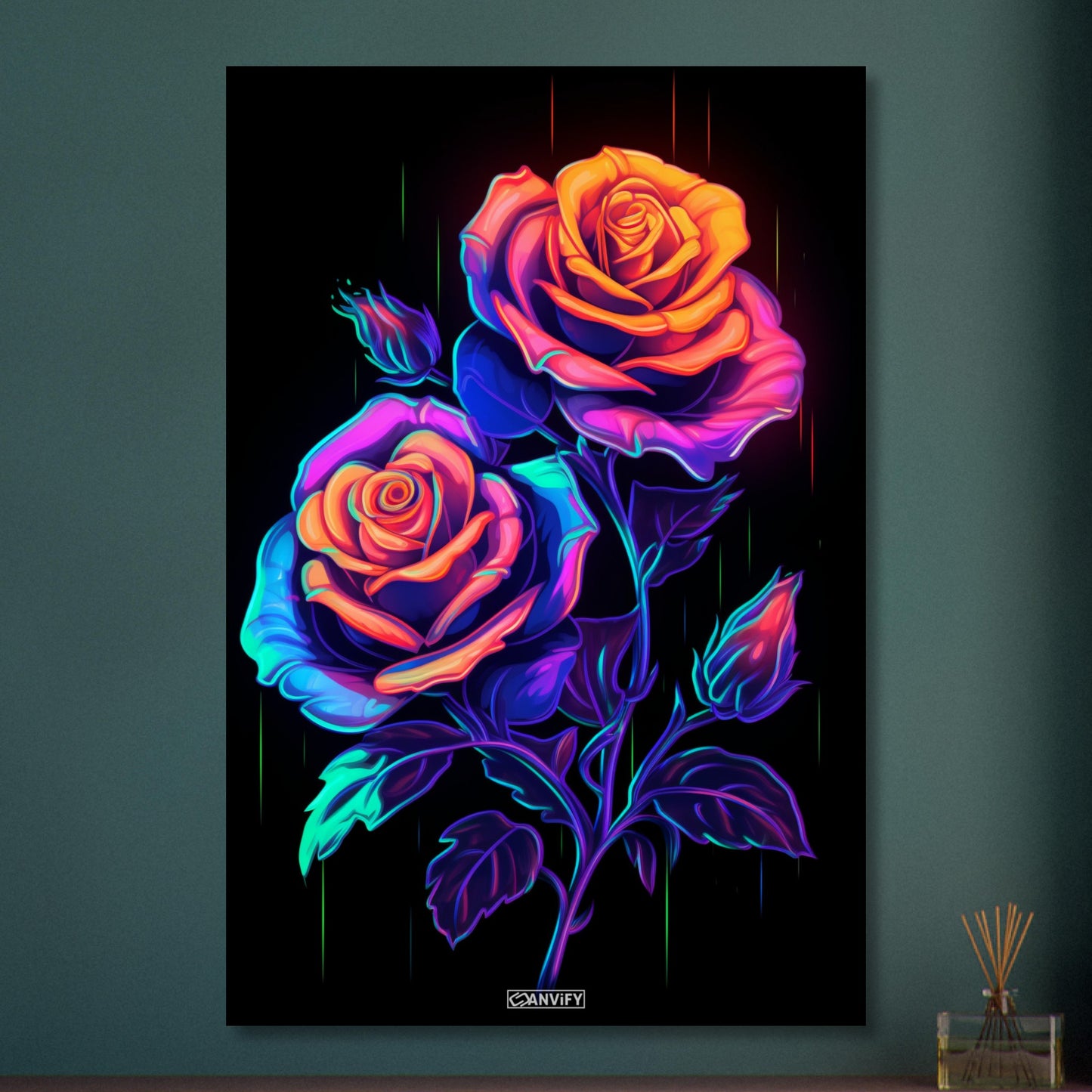 Neon Roses Moonlighta