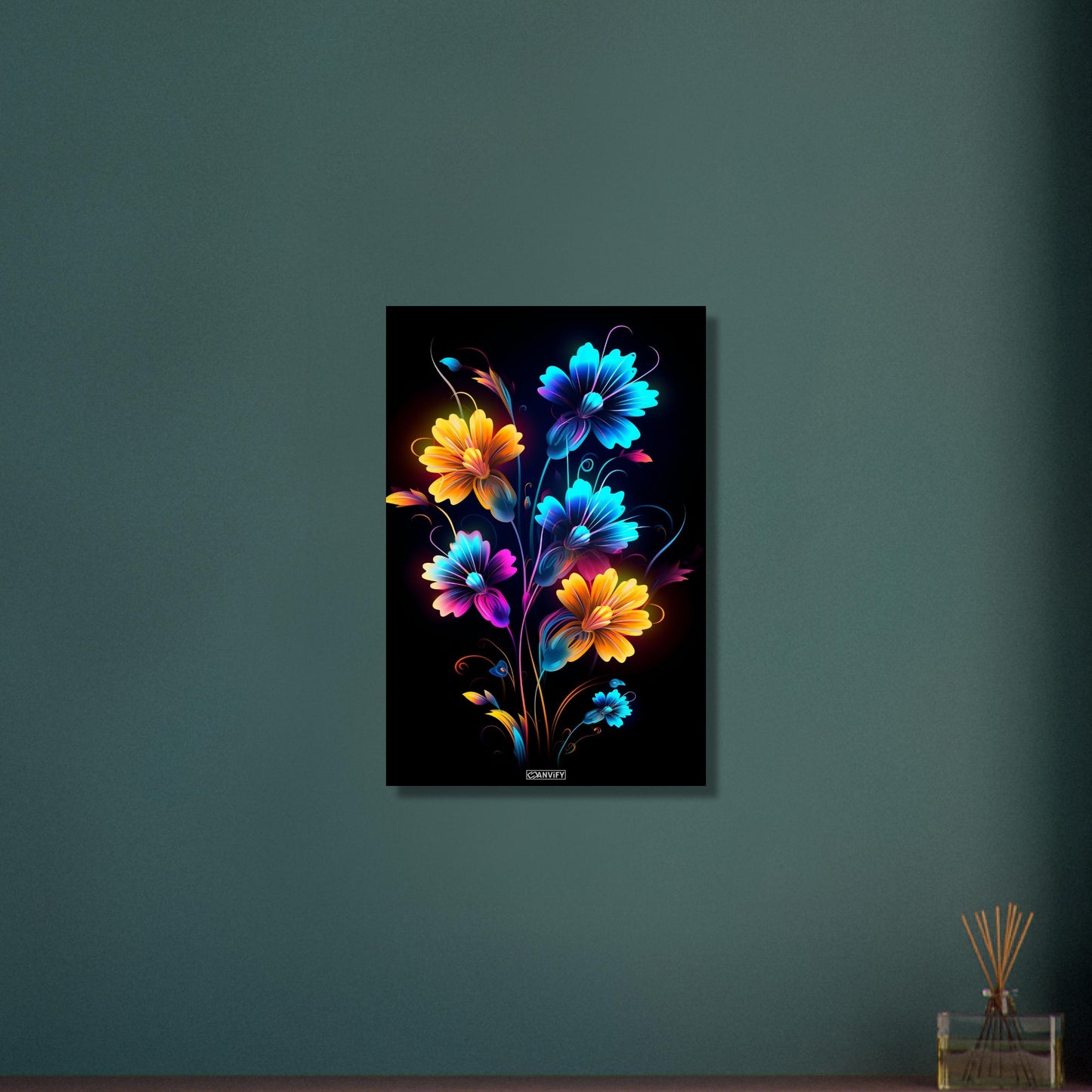 Energized Neon Flowers