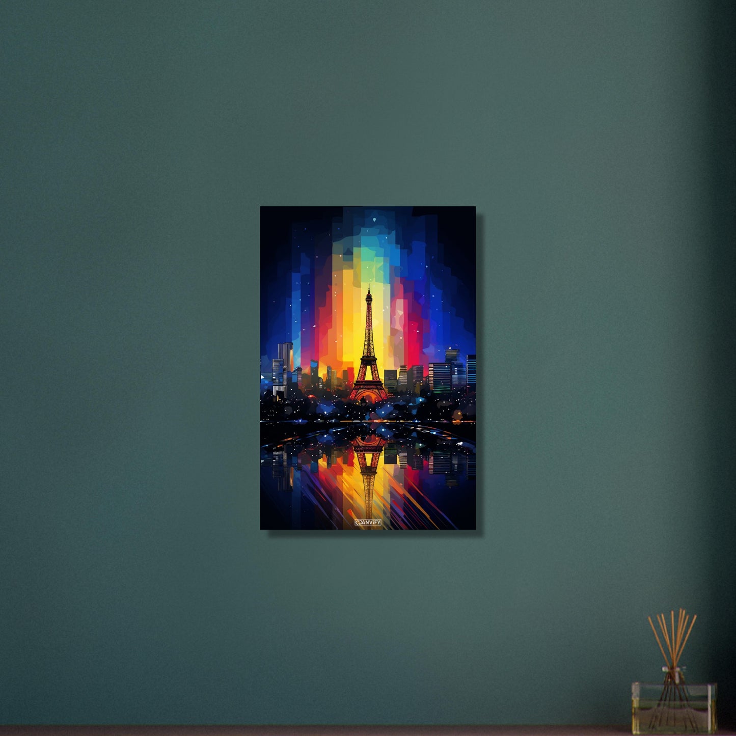 Splashed Paris Skyline