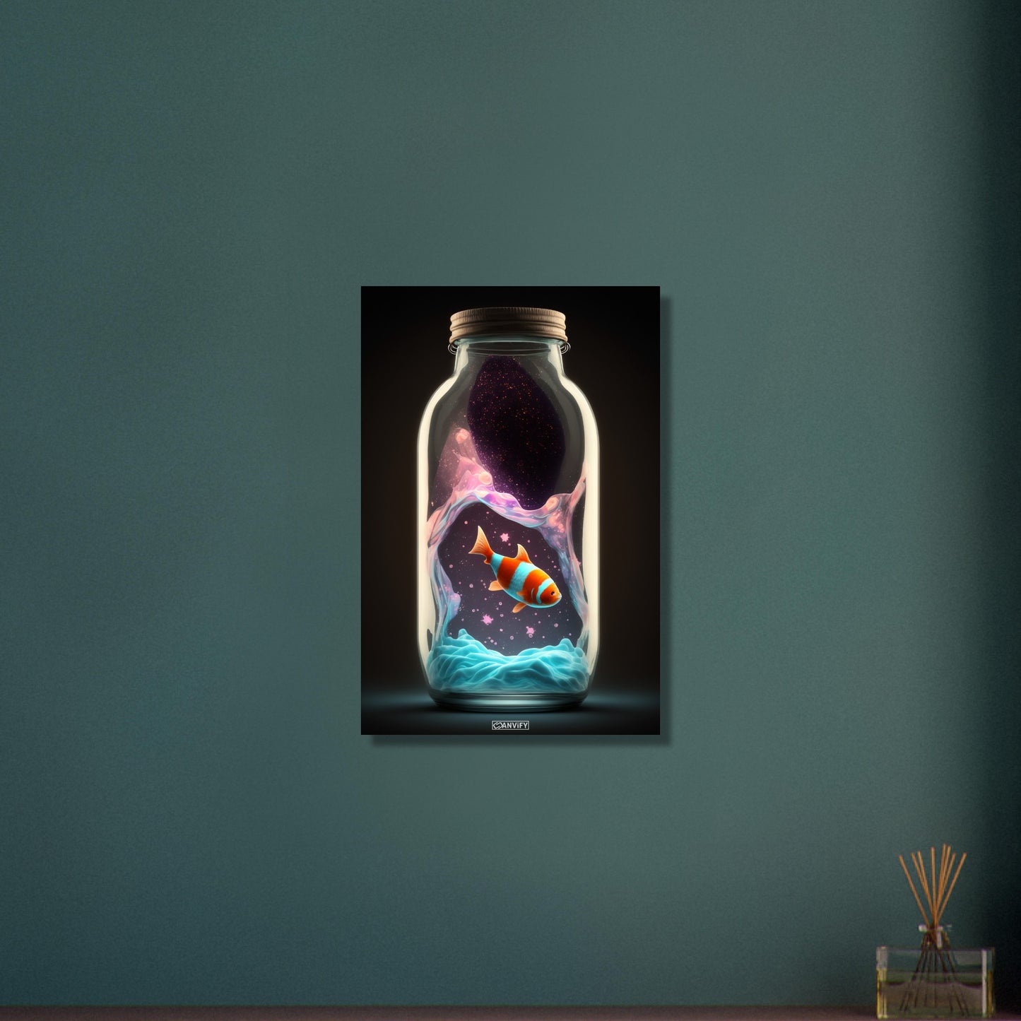 Clownfish in Glas Bottle