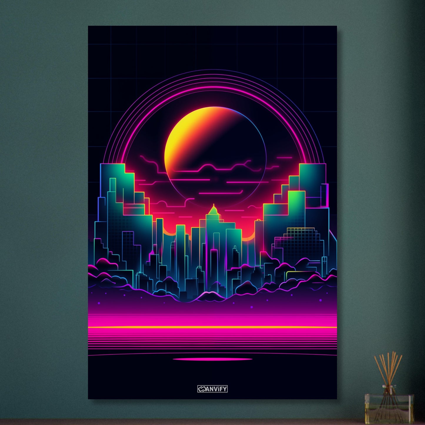 Cityscape Moonbeam Mirage