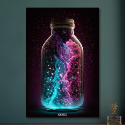 Nebula Cloud in Glas Bottle