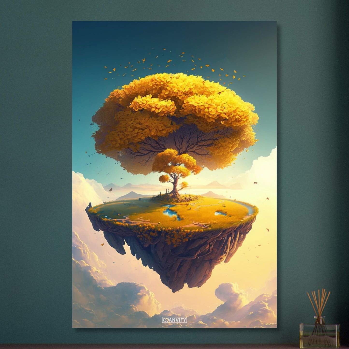 Sunlit Ginkgo Oasis