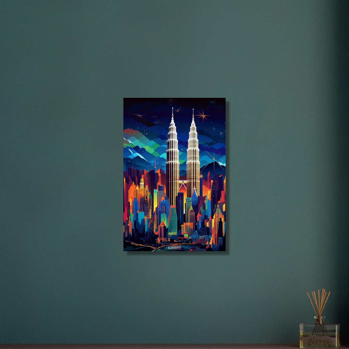 Splashed Kuala Lumpur Skyline