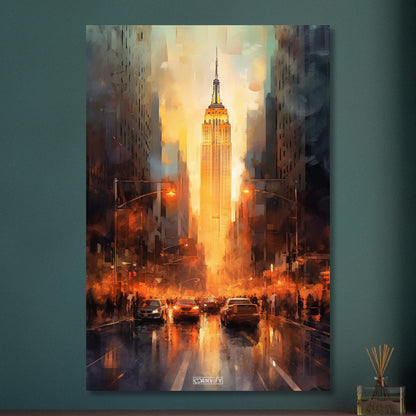 Watercolored New York Streets