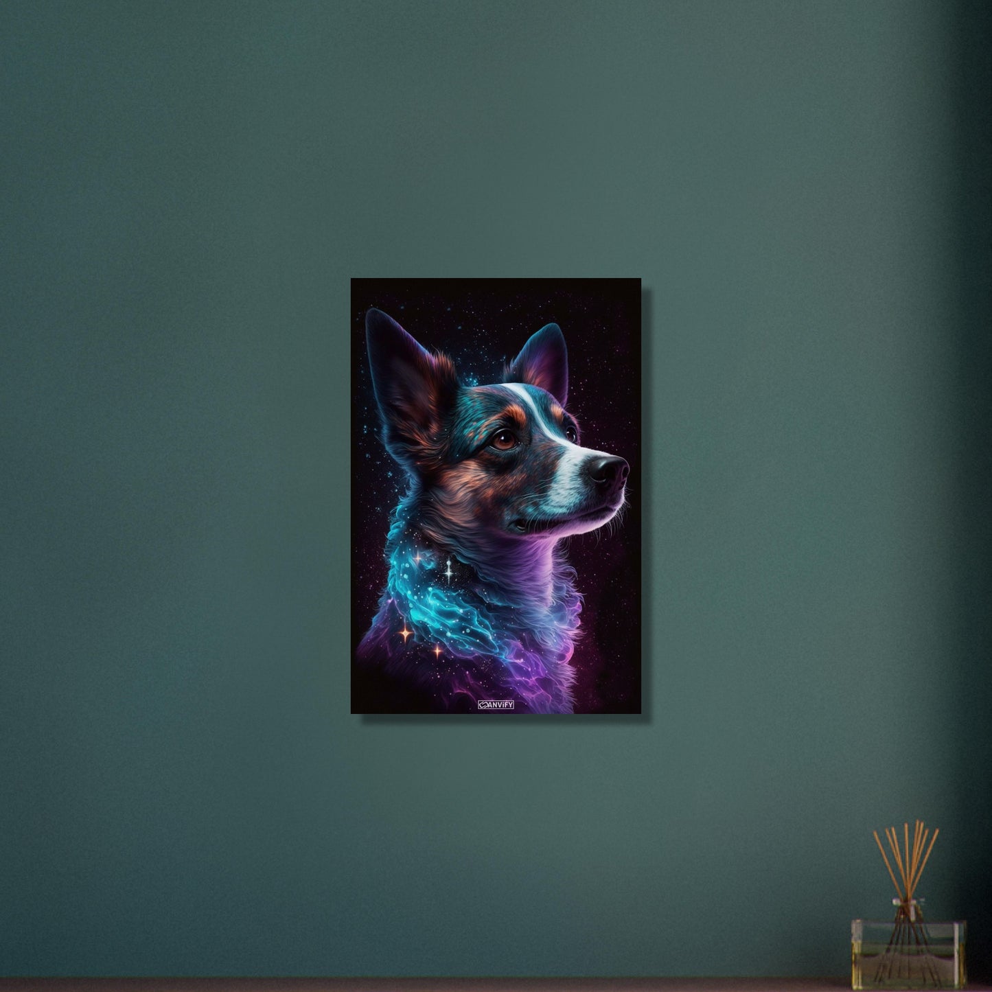 Nebula Border Collie Portrait
