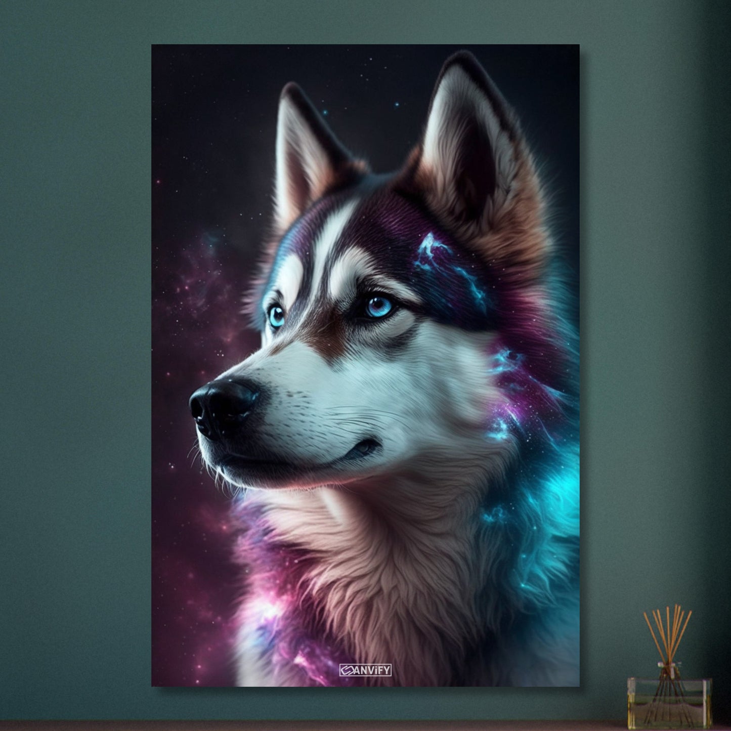 Nebula Siberian Husky Portrait