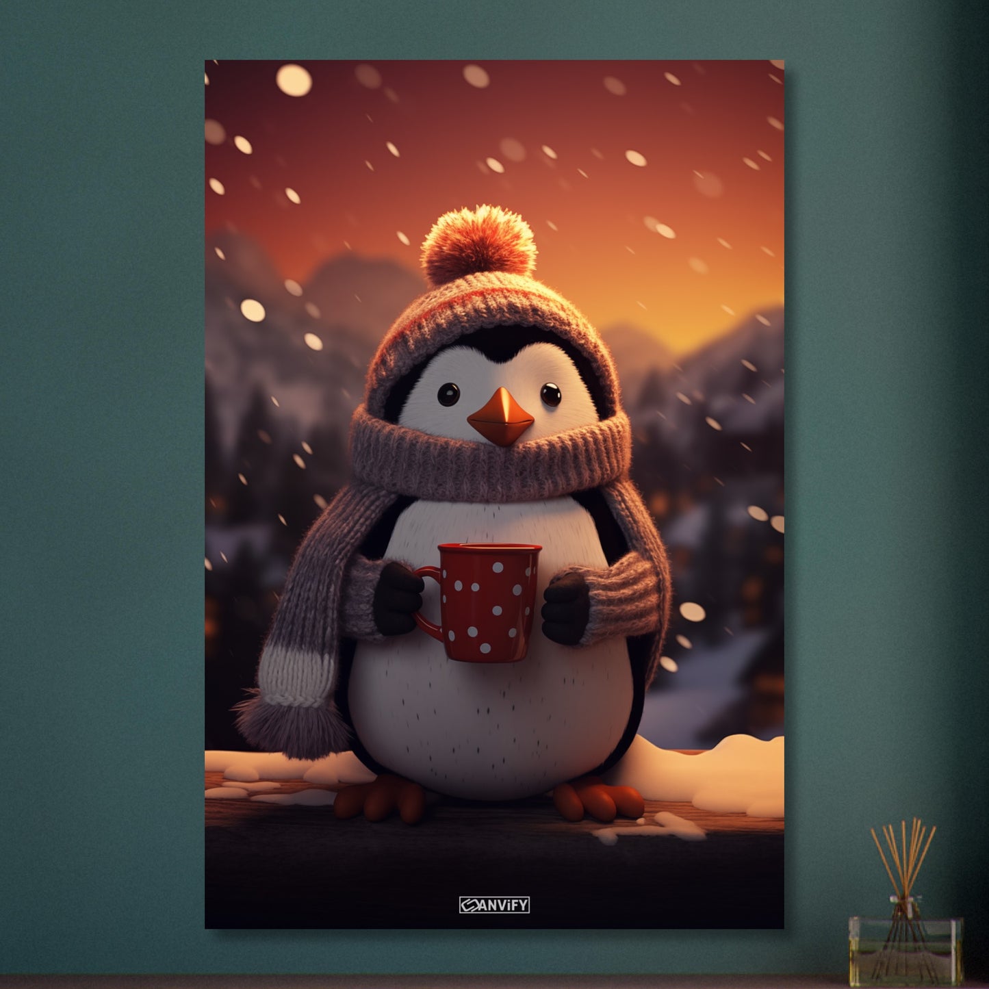 Cute Penguin Snowy