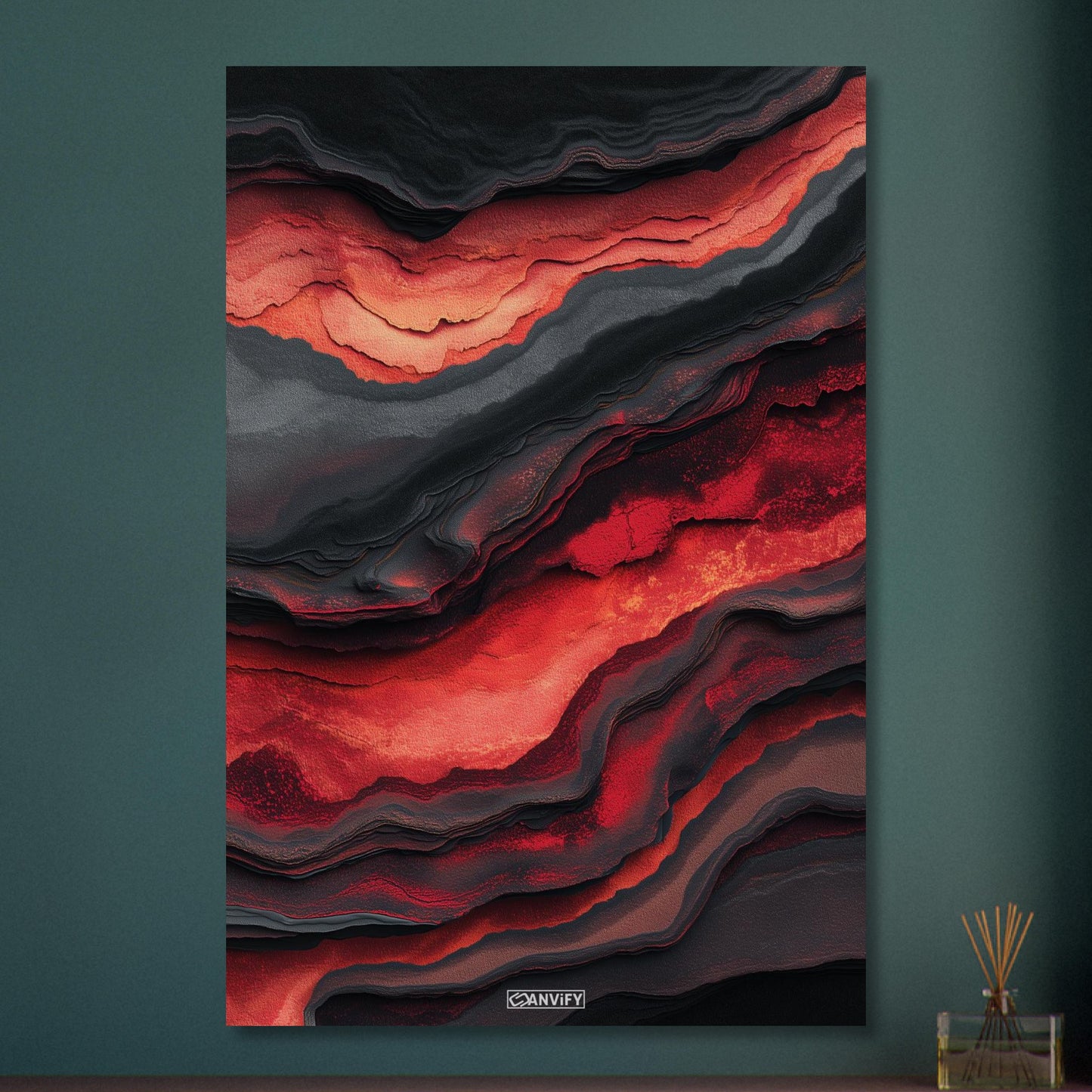 Fluid Art Volcano