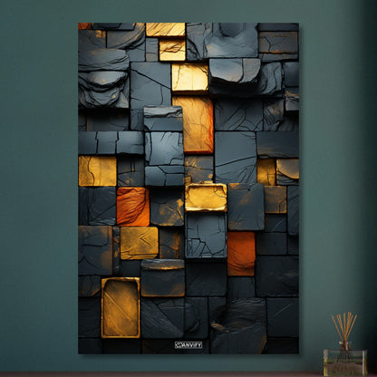 Gold Brick Wall